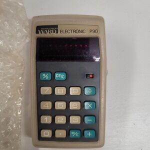 Vintage Montgomery Ward P90 Electronic Calculator with‎ Percentage Key - Japan